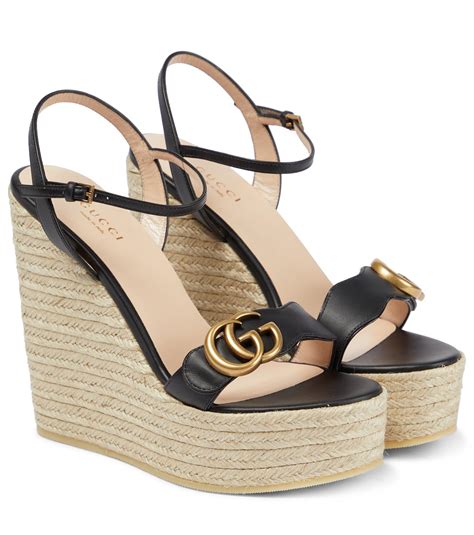 spadrillas con tacco gucci|gucci espadrille wedge.